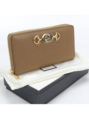 Gucci Zip Around Wallet Zumi Leather